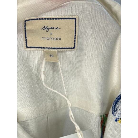 SEZANE x MOMONI Sz 40 8 Maxine Shirt Dress Jardini NWT - Picture 3 of 14